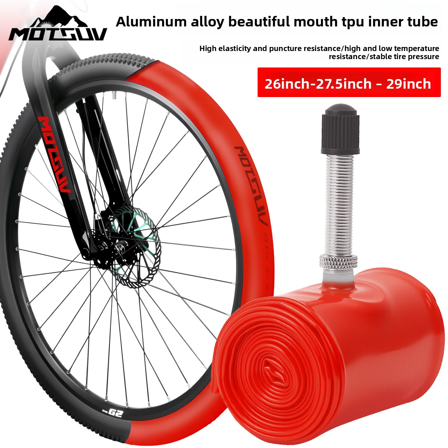 Mountain Biking Lights - Mountain bike TPU inner tubes 26/27.5/29