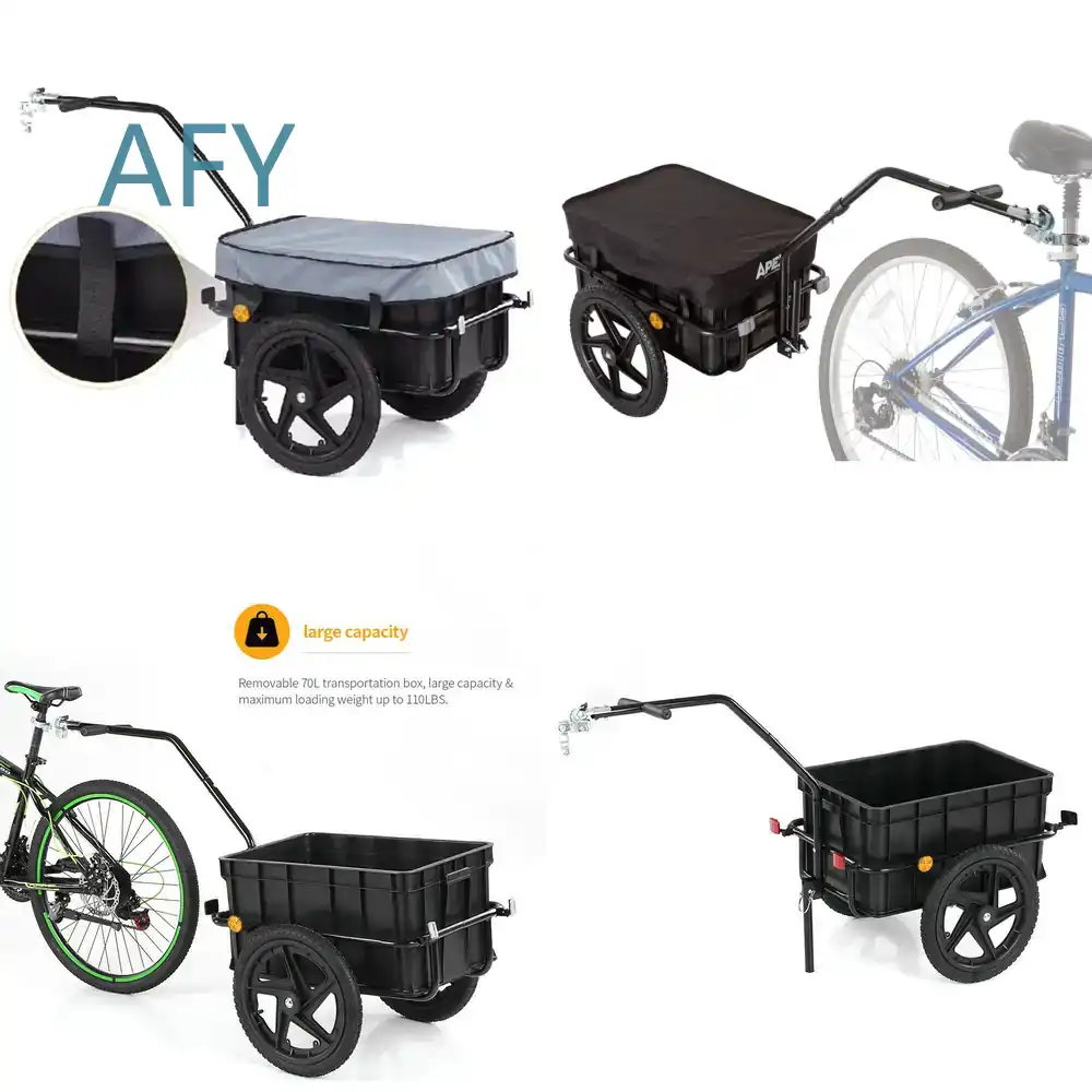 Mountain Biking Camp - Bicycle Trailer for Mountain Bike Camping