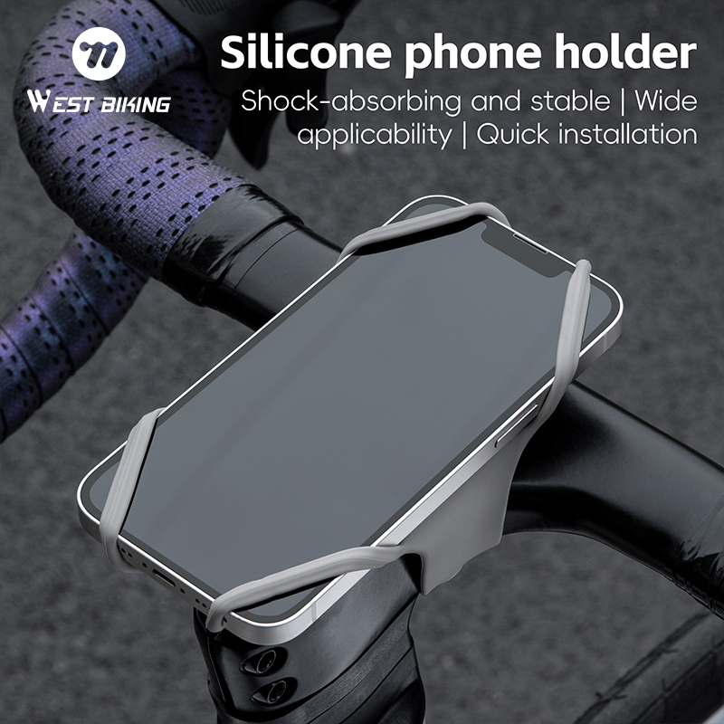 Mountain Biking Accessories - WEST BIKING Universal Silicone Bike Phone