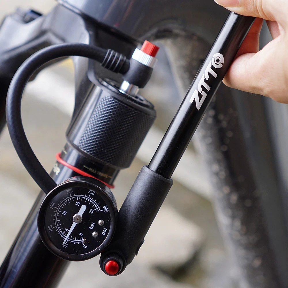 Shock Pump Suspension - ZTTO Bike Shock Pump with Gauge