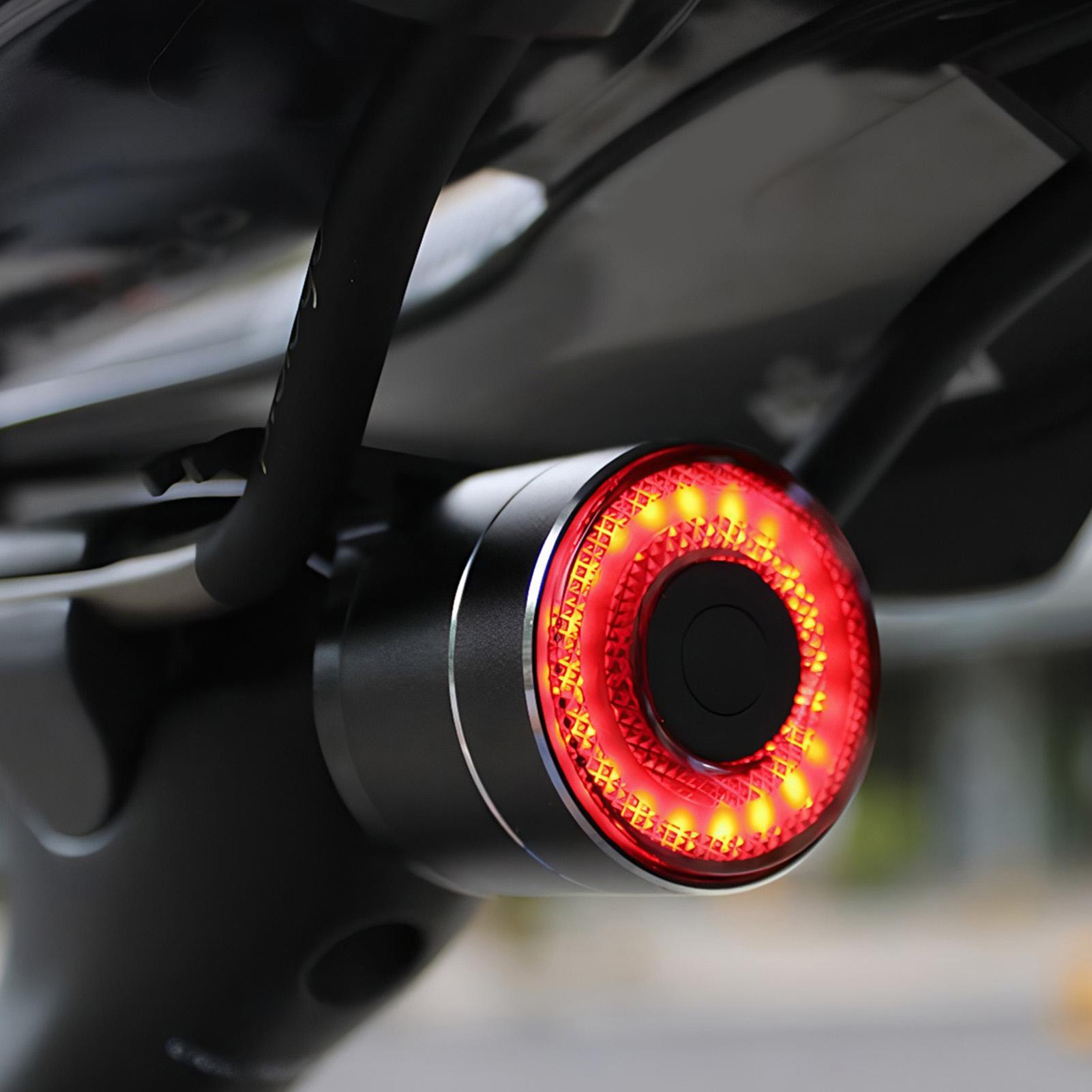 Mountain Biking Lights - Bike Rear Light Smart Bike Tail