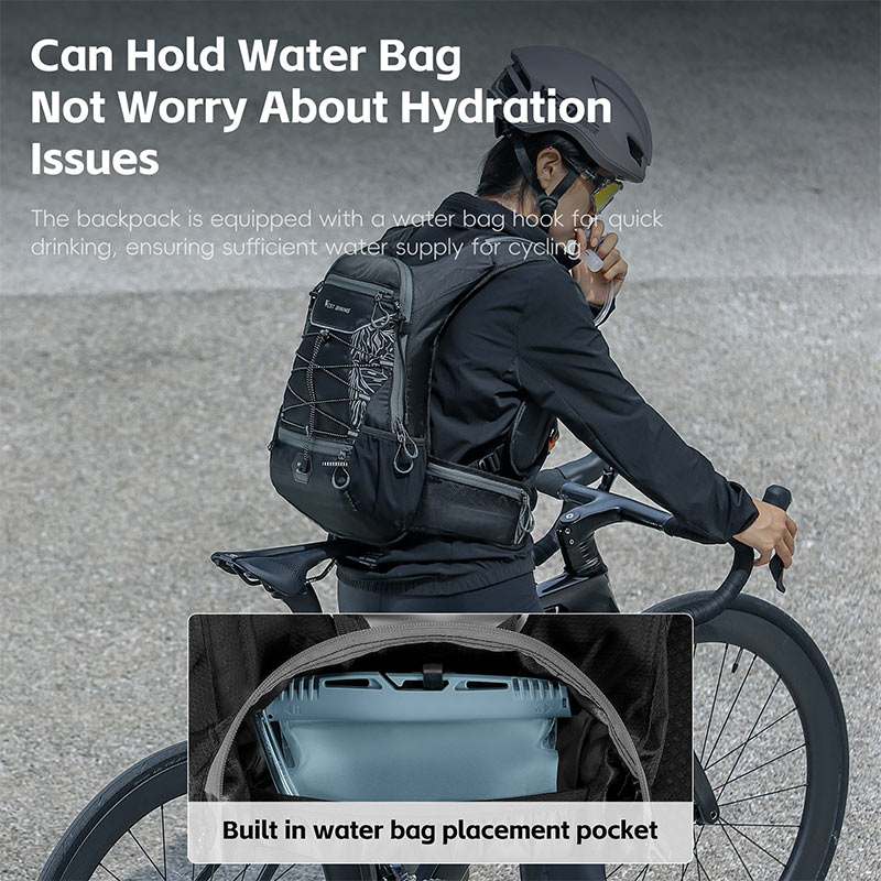 WEST BIKING Bicycle Bag Bike M - Mountain Biking Rucksack ulasan dan harga