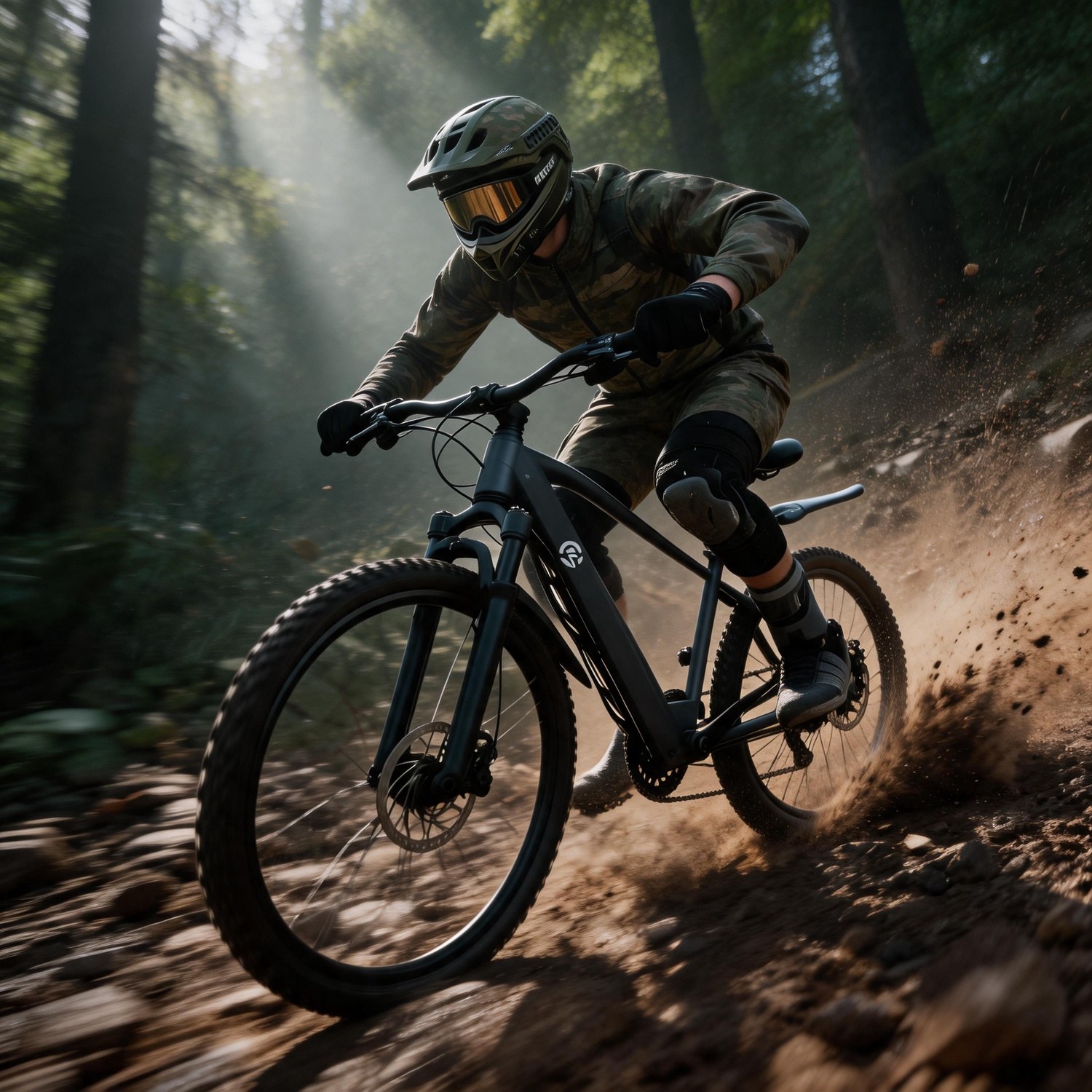 Dawn Mountain Trail E-bike, 50 - Mountain Biking Lights ulasan dan harga