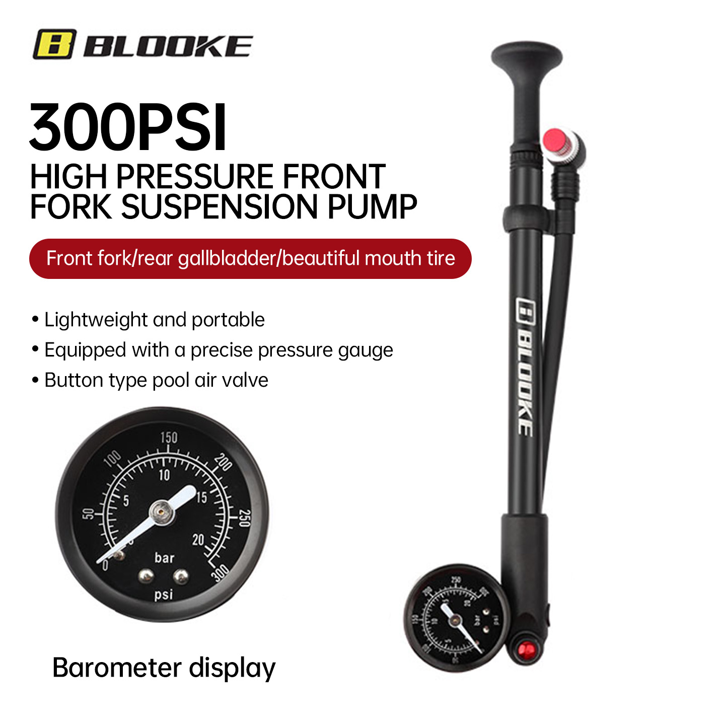 BLOOKE MTB High-Pressure Shock - Shock Pump Suspension ulasan dan harga