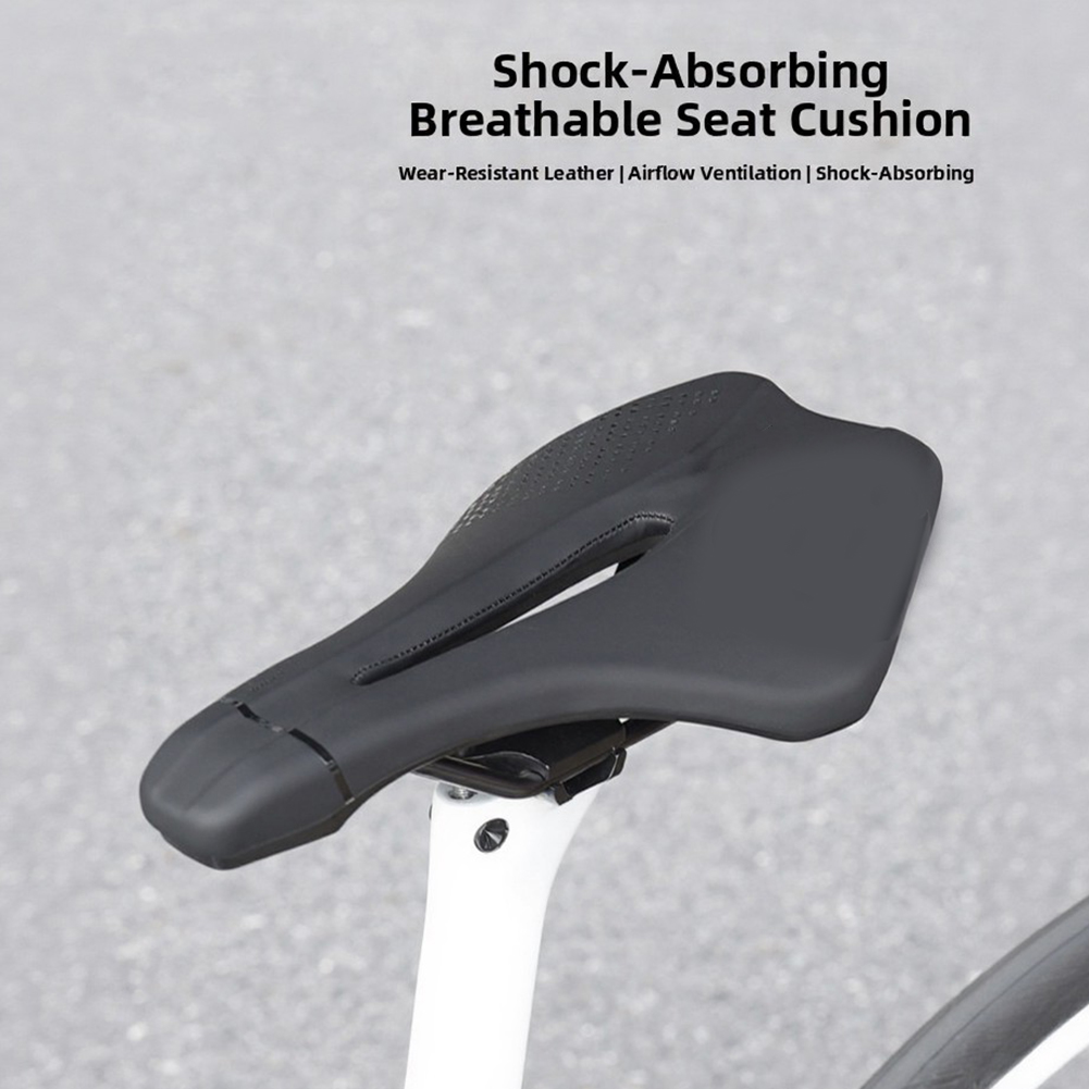 Black PU Leather Shock Absorbi - Mountain Biking Accessories ulasan dan harga