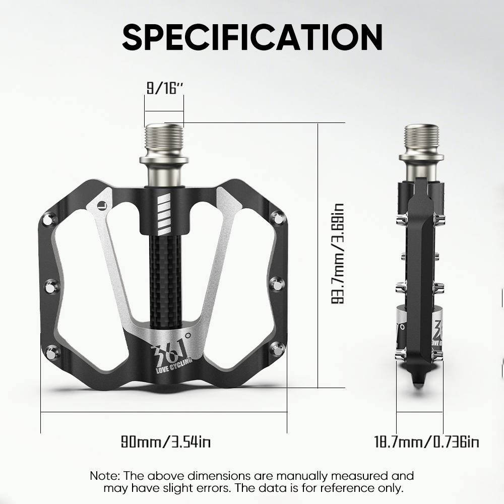 361 Degrees 3 Bearings Bike Pe - Pedal Platform Flat ulasan dan harga
