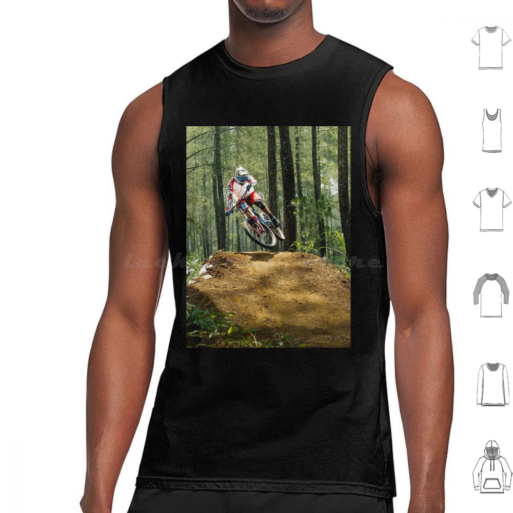 Mountain Biker Over Jump. Tank - Mountain Biking Extreme ulasan dan harga