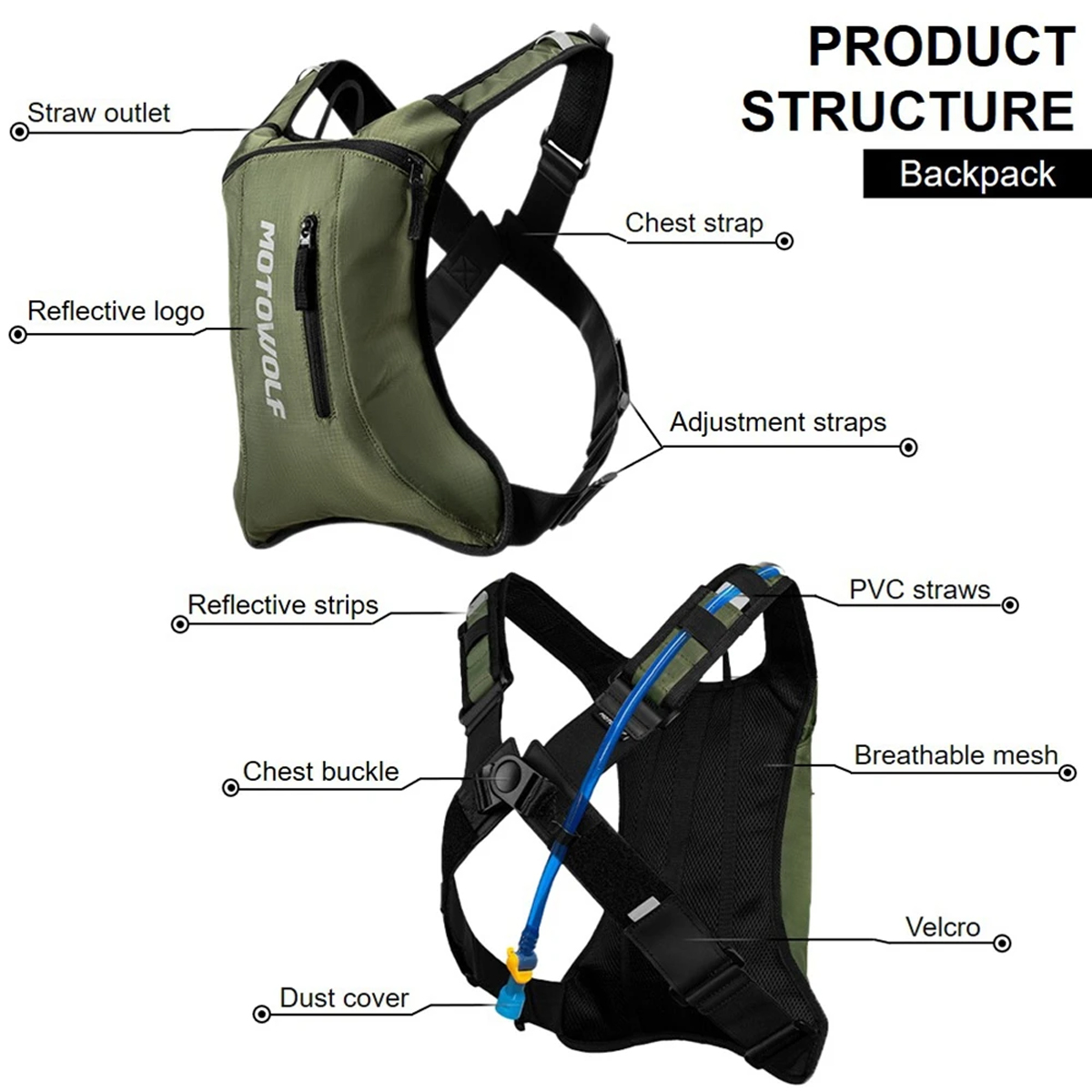 Motorcycle Cycling Hydration P - Mountain Biking Rucksack ulasan dan harga