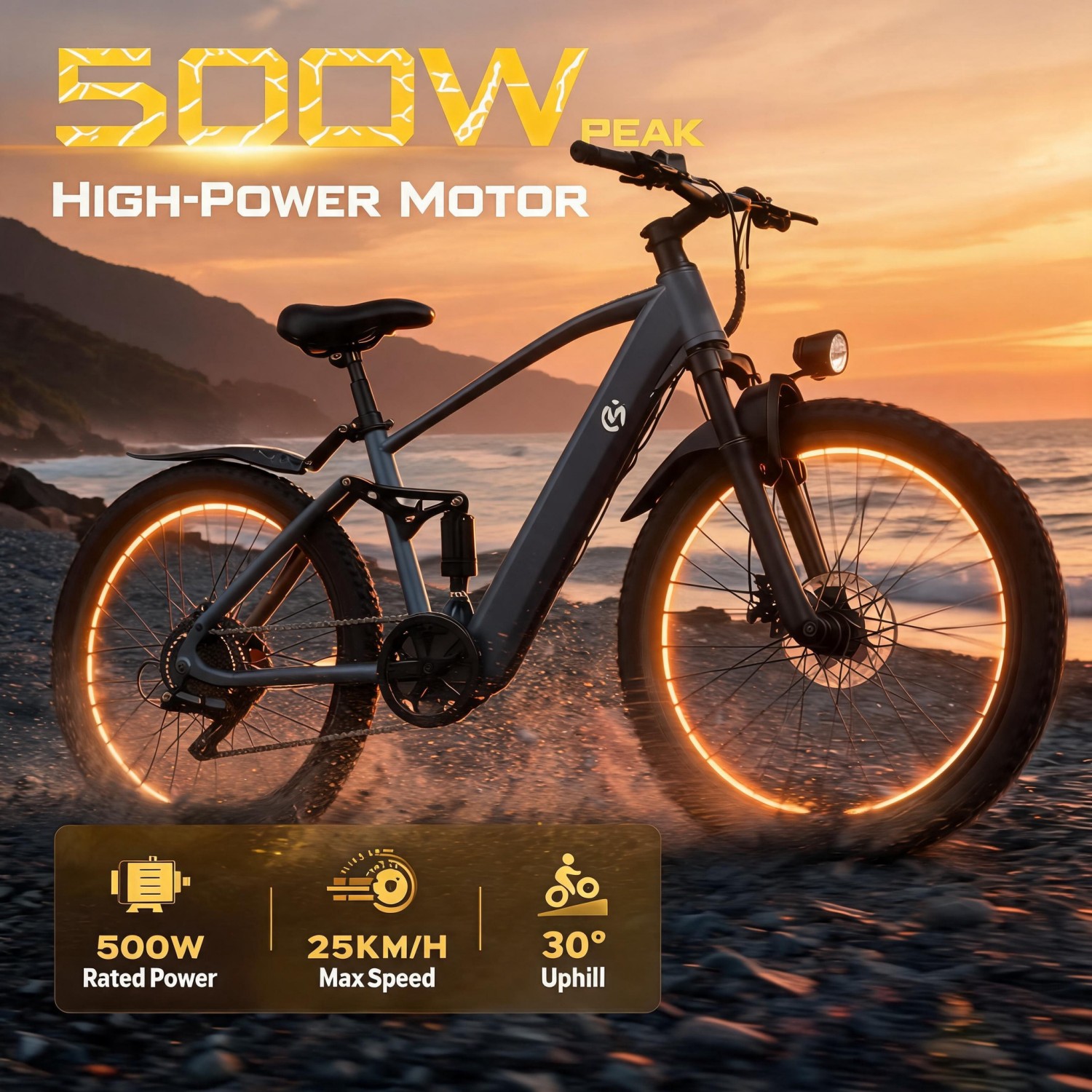 Electric Mountain Bike, 500W M - Mountain Biking Gifts ulasan dan harga