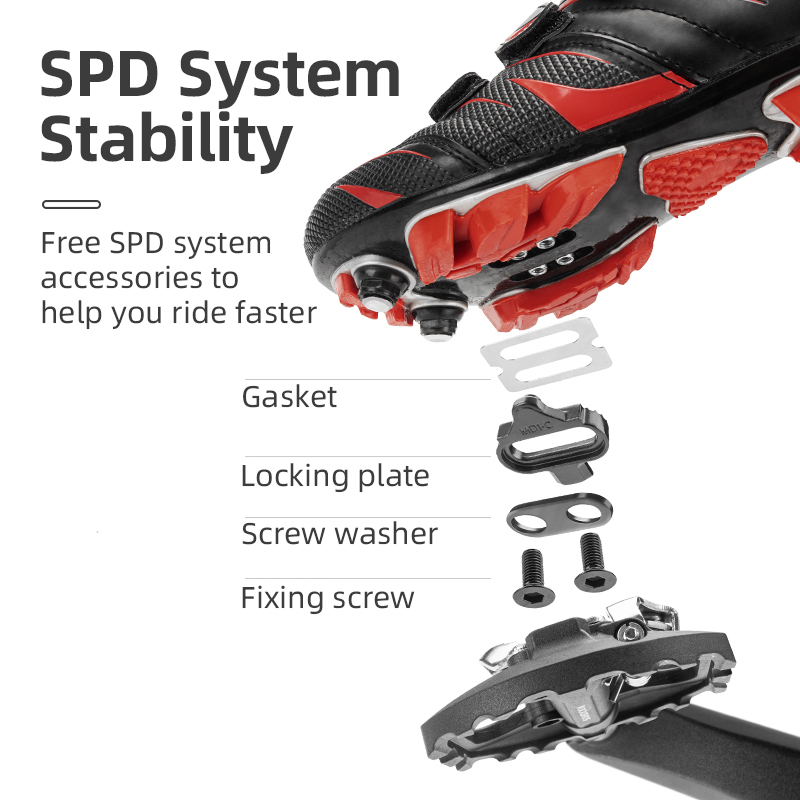 ROCKBROS Bicycle Lock Pedal 2  - Pedal Platform Flat ulasan dan harga