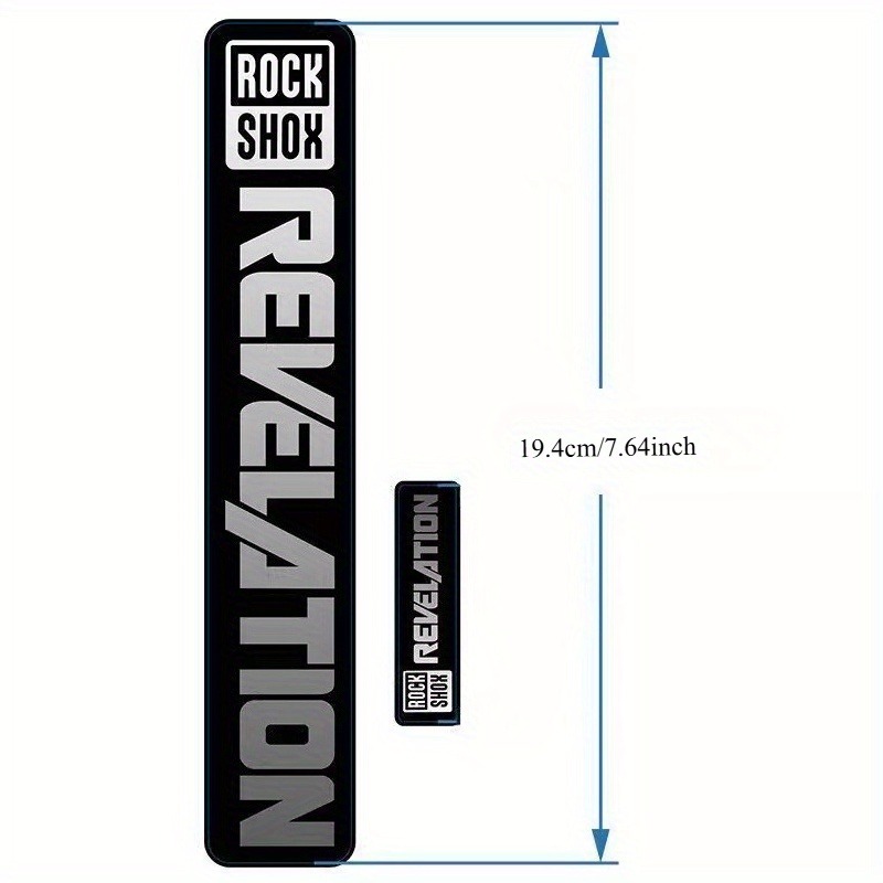 2Pcs Rockshox Bike Fork Protec - Mountain Biking Logo ulasan dan harga
