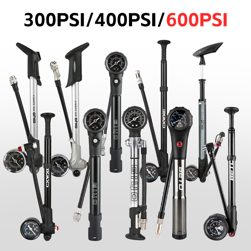 300/600psi High Pressure Bicyc - Shock Pump Suspension ulasan dan harga