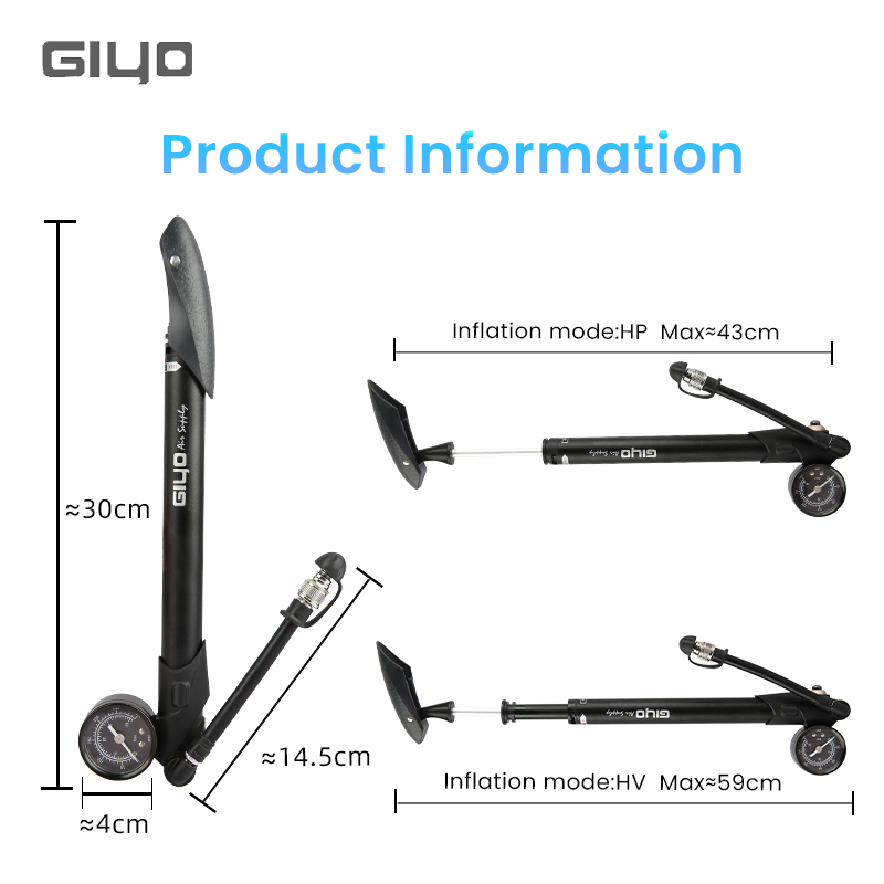 Giyo GS-41P 300psi Bicycle Sho - Shock Pump Suspension ulasan dan harga