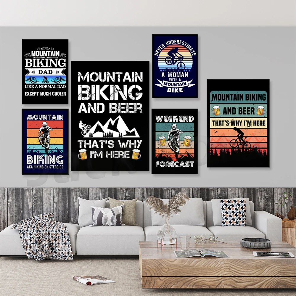 Go Mountain Bike Print Canvas  - Mountain Biking Extreme ulasan dan harga