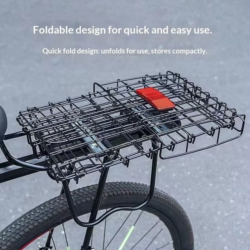 Foldable Bicycle Rear Basket L - Mountain Biking Rucksack ulasan dan harga